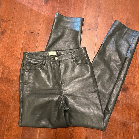 Aritzia Green Straight Leg Pants - Picture 13 of 15